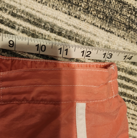 Retro board surf shorts sz 10 coral pink - white piping - Picture 8 of 12